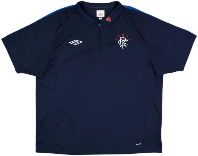2010-11 Rangers Umbro 1/4 Zip Polo Shirt - 10/10 - (XXL)