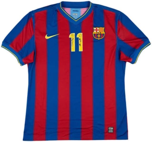 2009-10 Barcelona Handbol Player Issue Home Shirt #11 - 5/10 - (L)