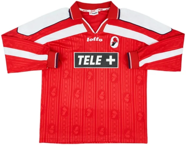 1998-99 Bari Match Issue Home L/S Shirt #15