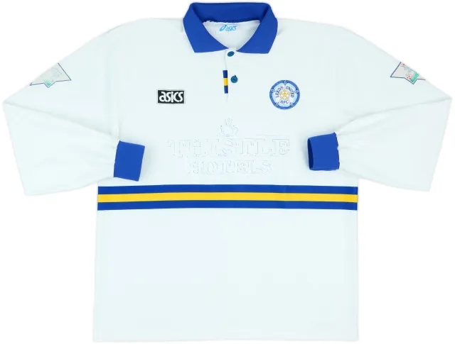 Asics Leeds United Mens LS Player Issue Home Shirt 1993/95