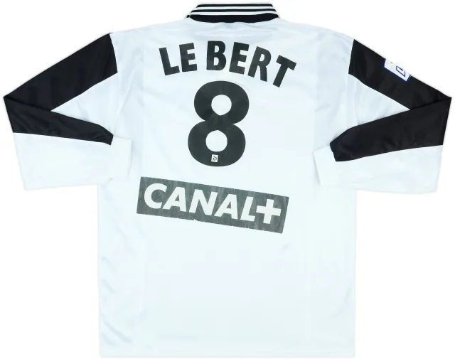 1996-98 FC Lorient Match Issue Coupe de la Ligue Away L/S Shirt Le Bert #8