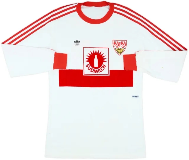 1987-90 Stuttgart Match Issue Home L/S Shirt #20