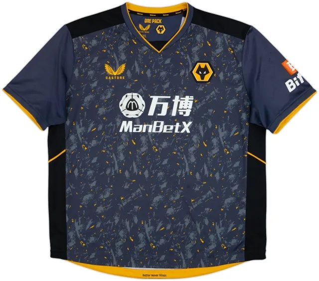 2021-22 Wolves Away Shirt - 9/10 - (XXL)
