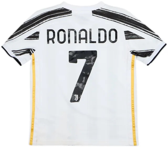 2020-21 Juventus Home Shirt Ronaldo #7 - 8/10 - (S.Boys)