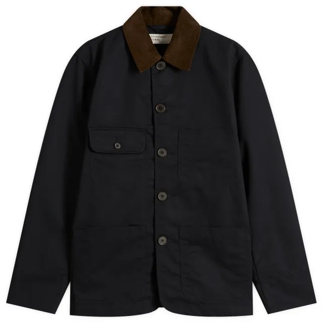 Universal Works Men's Brushed Polytech Merchant Jacket Navy