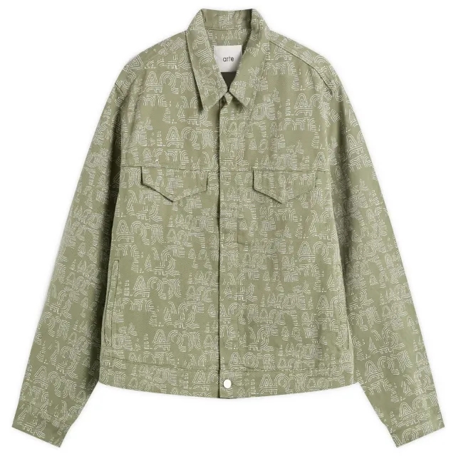 Arte Men's Allover Arte Men's Jacket Green