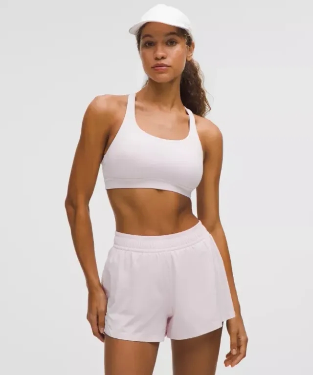 lululemon – Women's Energy Sports Bra Medium Support, B-D Cups – Color Pink – Size 4