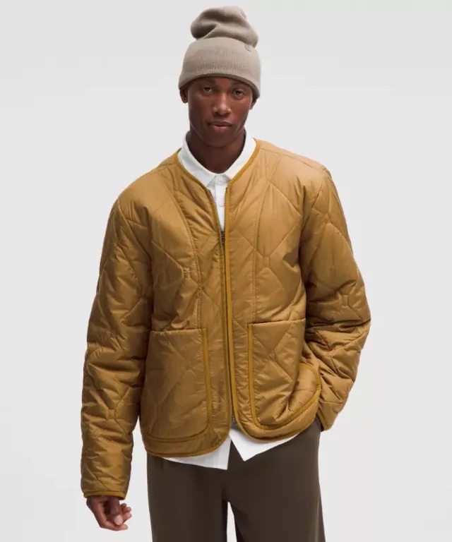 lululemon – Men's Diamond-Quilted Liner Jacket – Color Yellow – Size Medium