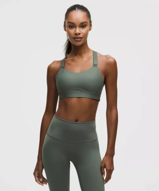 lululemon – Women's Adjustable-Fit Sports Bra Medium Support, B/C Cup – Color Green – Size Small