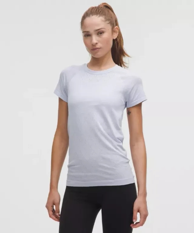 lululemon – Women's Swiftly Tech Short-Sleeve Shirt 2.0 Hip Length – Color Blue – Size 2
