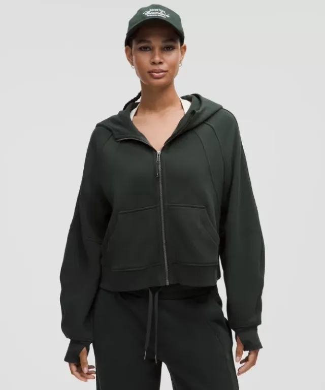 lululemon – Women's Scuba Oversized Full-Zip Hoodie – Color Green – Size XL/2XL