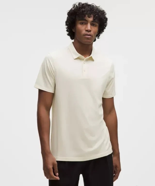 lululemon – Men's Evolution Short-Sleeve Polo Shirt – Color White – Size Medium