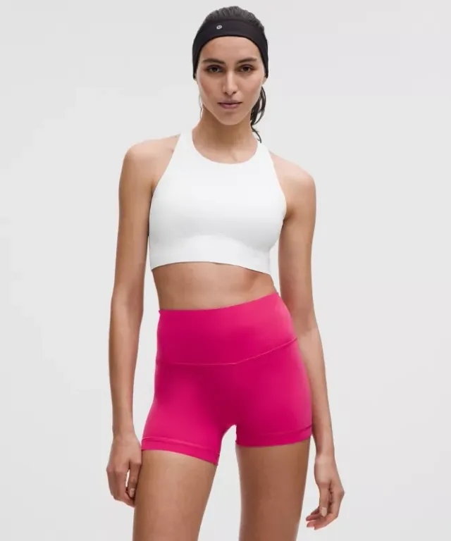 lululemon – Women's LightLift Sports Bra Medium Support, B/C Cup – Color White – Size XL