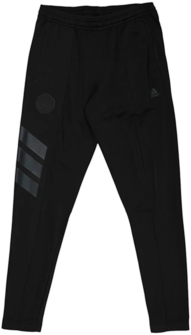 2017-18 Manchester United adidas Track Pants/Bottoms - 9/10 - (M)