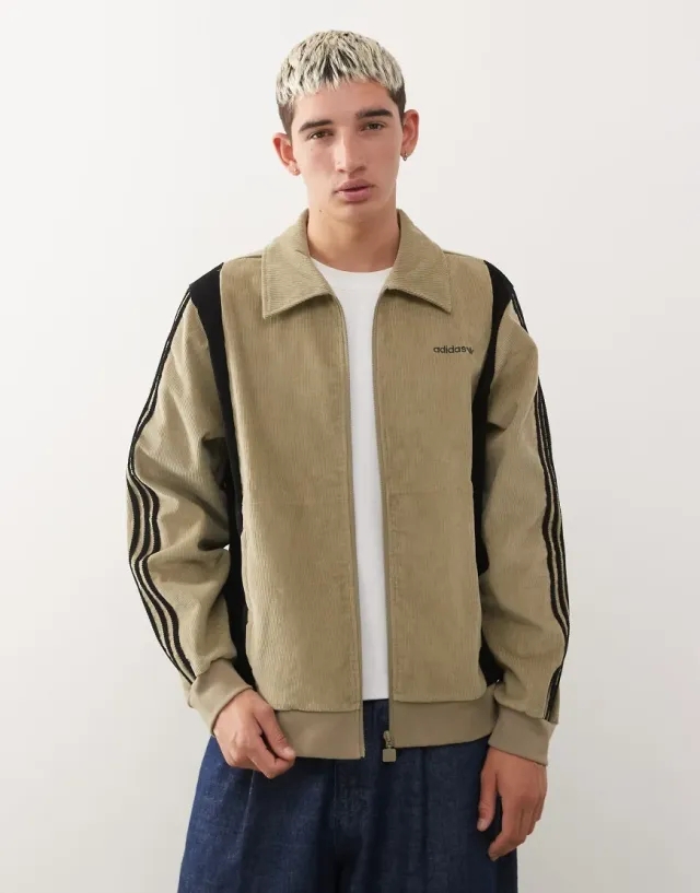 Adidas Originals Pro Track Top In Orbit Green