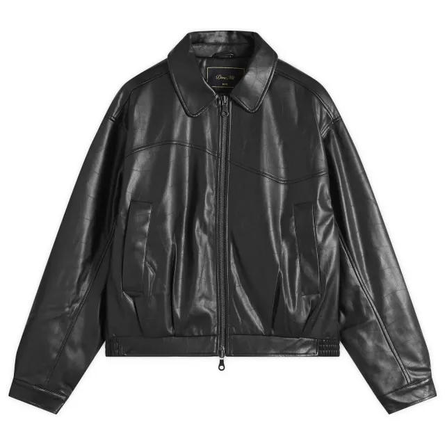 Dime Men's Debossed Wavy Jacket Black