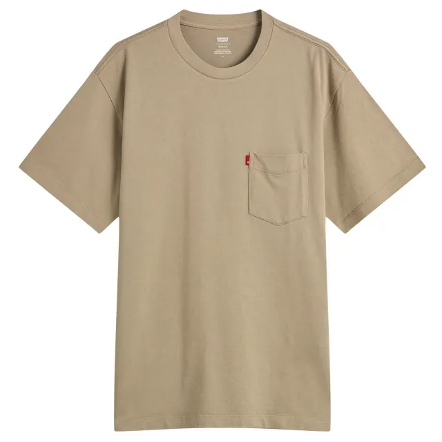 Levi's Men's Red Tab Exclusive Heavyweight Pocket T-Shirt Vintage Khaki