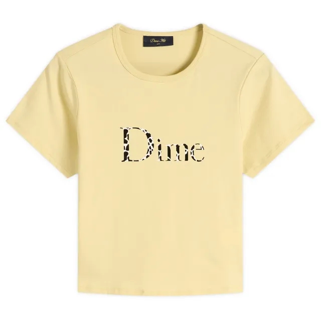 Dime Women's Classic Dalmatians T-Shirt Light Yellow