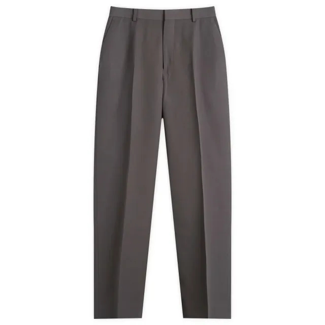 Auralee Men's *Light Wool Max Gabardine Slacks Dark Grey