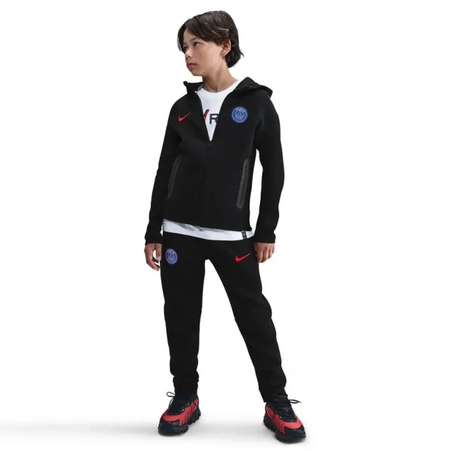 PSG Nike Tech Fleece Hoodie - Black - Kids