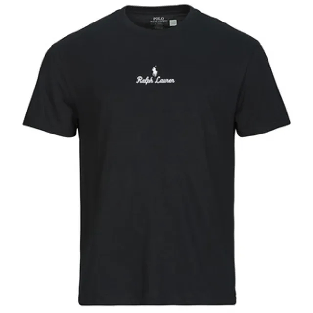 Polo Ralph Lauren  T-SHIRT AJUSTE EN COTON POLO RALPH LAUREN CENTER  men's T shirt in Black