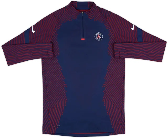 2020-21 Paris Saint-Germain Nike 1/4 Zip Training Top - 10/10 - (M)