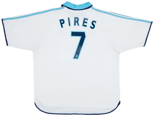 1999-00 Olympique Marseille Home Shirt Pires #7 - 5/10 - (XL)
