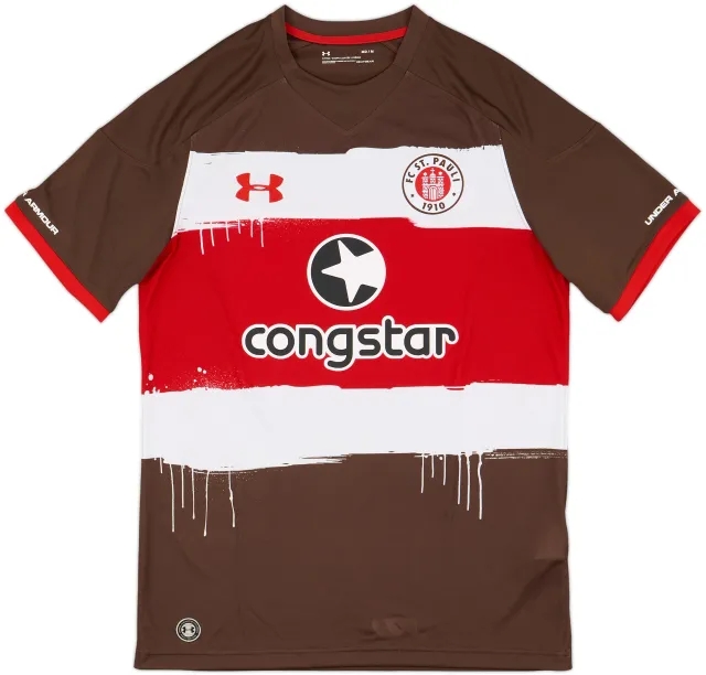 2017-18 St Pauli Home Shirt - 8/10 - (M)