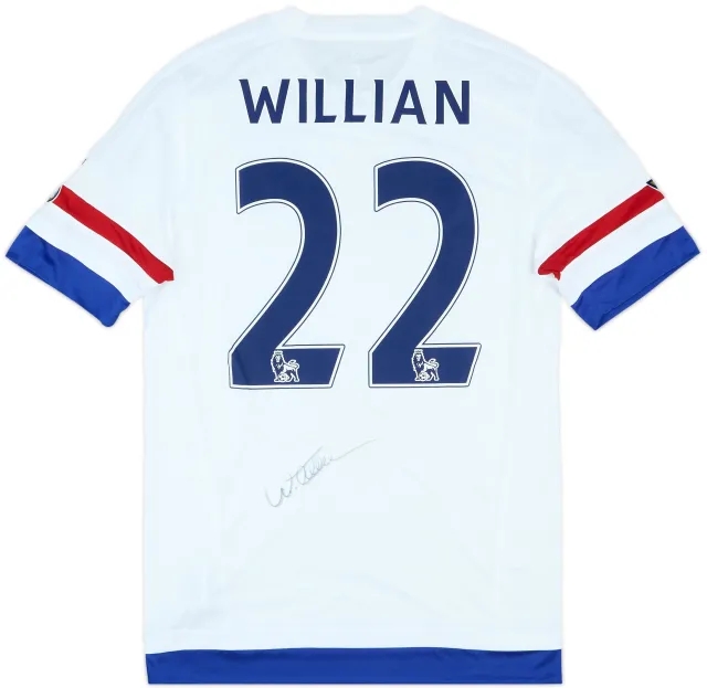 2015-16 Chelsea Player Issue Signed Away Shirt Willian #22
