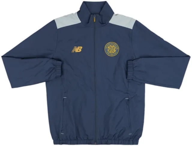 2017-18 Celtic New Balance Hooded Track Jacket - 9/10 - (S)