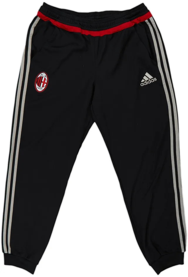 2015-16 AC Milan adidas Track Pants/Bottoms - 9/10 - (M)
