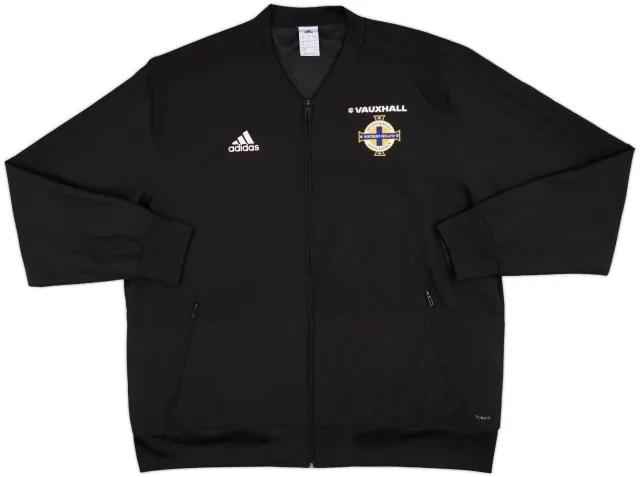 2017-18 Northern Ireland adidas Track Jacket - 9/10 - (XXL)