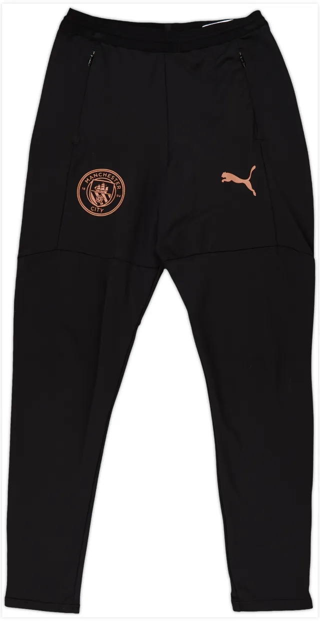 2020-21 Manchester City Puma Track Pants/Bottoms - 10/10 - (L.Boys)