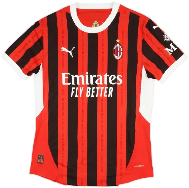 2024-25 AC Milan Authentic Home Shirt - 9/10 - (M)