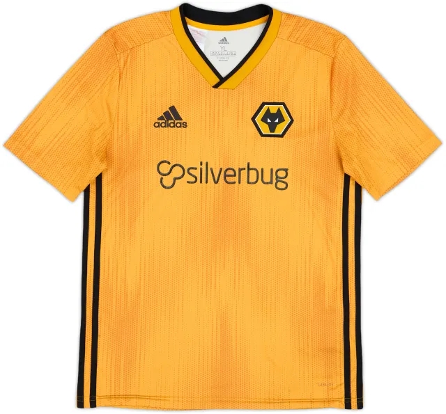 adidas Wolverhampton Wanderers Boys SS Home Shirt 2019/20