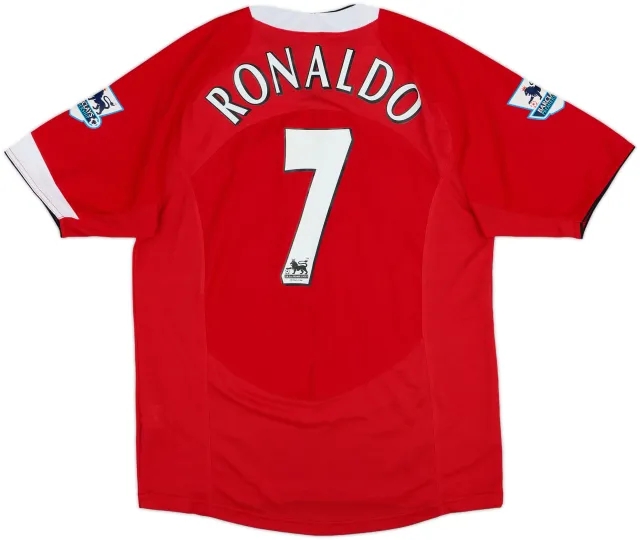 2004-06 Manchester United Home Shirt Ronaldo #7 - 9/10 - (S)