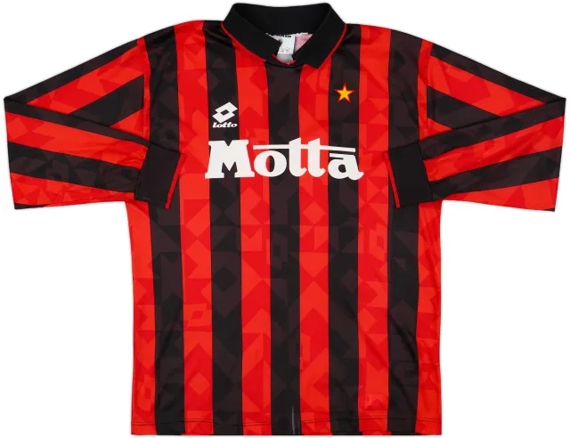 1993-94 AC Milan Home L/S Shirt - 5/10 - (XL)