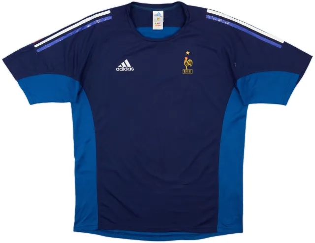 adidas France Mens SS Home Shirt 2002