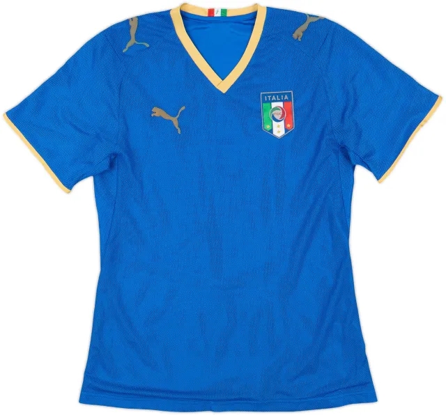 2007-08 Italy Home Shirt - 9/10 - (L.Boys)