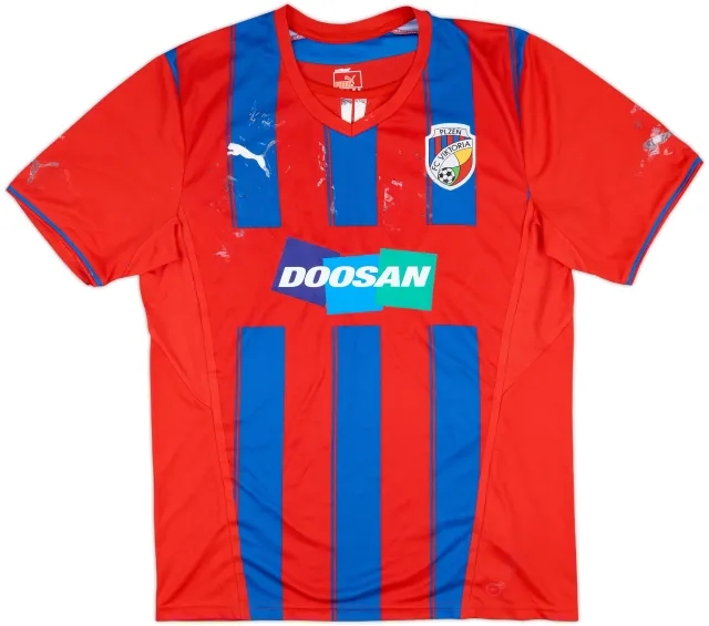 2013-14 Viktoria Plzen Home Shirt - 4/10 - (L)