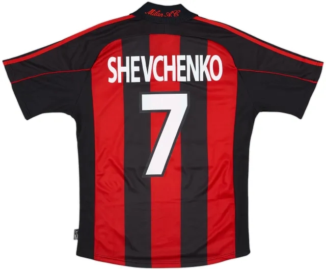 2000-02 AC Milan Player Issue Home Shirt Shevchenko #7 (S)