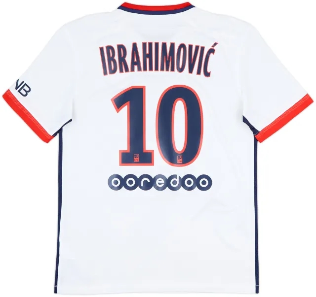 2015-16 Paris Saint-Germain Away Shirt Ibrahimovic #10 - 9/10 - (M)