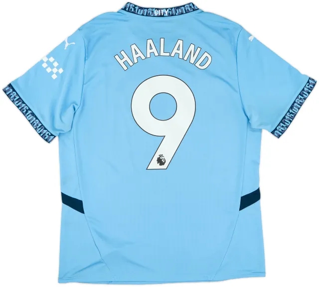 2024-25 Manchester City Home Shirt Haaland #9 - 8/10 - (XL)