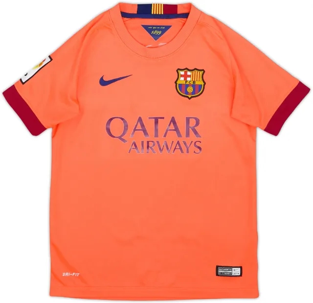 2014-15 Barcelona Away Shirt - 10/10 - (S.Boys)