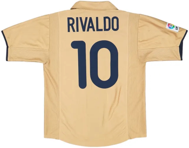 2001-03 Barcelona Away Shirt Rivaldo #10 - 9/10 - (L)