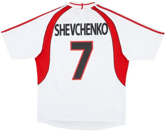 2000-02 AC Milan Away Shirt Shevchenko #7 - 7/10 - (XL)