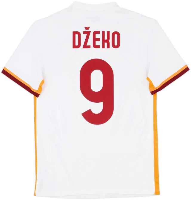 2015-16 Roma Away Shirt Dzeko #9 - 8/10 - (S)