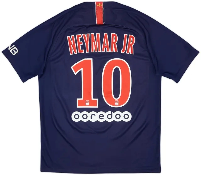 2018-19 Paris Saint-Germain Home Shirt Neymar Jr #10 - 8/10 - (M)