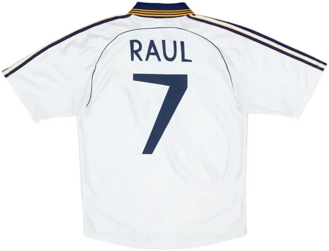 1998-00 Real Madrid Home Shirt Raul #7 - 7/10 - (M)