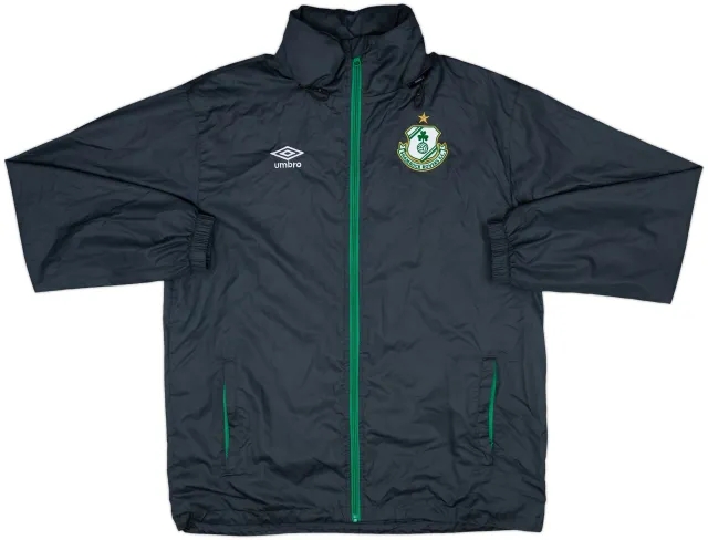 2011-12 Shamrock Rovers Umbro Hooded Rain Jacket - 8/10 - (M)